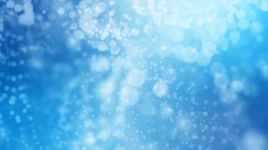 parçacık üzerinde dayalı parlak mavi arka plan 3D render