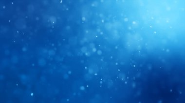 parçacık üzerinde dayalı parlak mavi arka plan 3D render