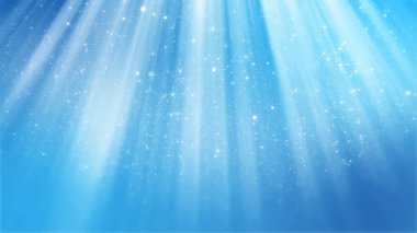 parçacık üzerinde dayalı parlak mavi arka plan 3D render