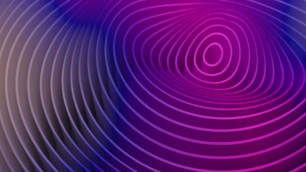 Fluctuations d'ondes abstraites, ondulations dans l'espace à partir de plans. Mouvement d'onde des anneaux avec un épicentre d'amplitude maximale. Lumineux fond abstrait vibrant. Bouclée 