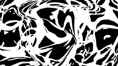 Soyut, fütüristik, siyah-beyaz bir kompozisyonun 3D görüntüsü. Sıkı bir grafik sunumu için tek eşzamanlı şablon. Basit ve anlamlı yaratıcı arkaplan kompozisyonunuza bir biçim ve biçim verecek