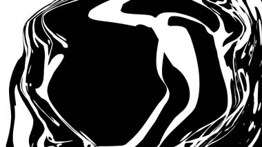 Soyut, fütüristik, siyah-beyaz bir kompozisyonun 3D görüntüsü. Sıkı bir grafik sunumu için tek eşzamanlı şablon. Basit ve anlamlı yaratıcı arkaplan kompozisyonunuza bir biçim ve biçim verecek