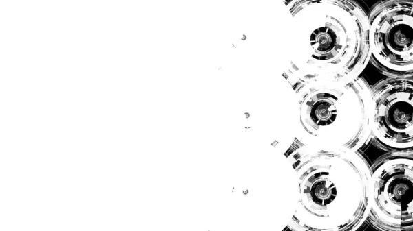 Representación Una Composición Futurista Abstracta Blanco Negro Plantilla Monocrónica Para — Foto de Stock