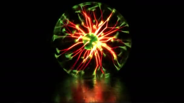 Плазмовий Розряджає Лампу Блискавкою Високої Напруги Експерименти Електричною Котушкою Tesla — стокове відео