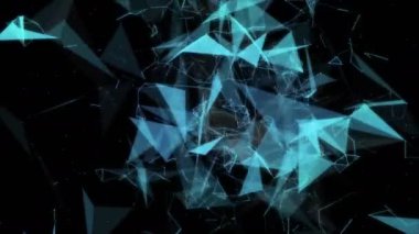 Plexus soyut ağı. Bilimsel ve iş teknolojileri için arka plan. İnternet konsepti bağlantı ve iletişim formları. Döngülü