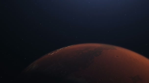Le processus de terraformation de Mars. L'apparition progressive de l'atmosphère et des nuages à la suite de la colonisation humaine de la planète rouge. Éléments de cette image fournis par la NASA 