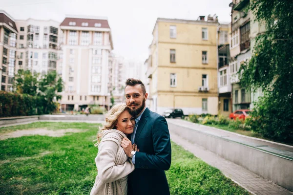 Married couple at garden square