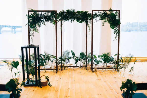 Plantas como decoração de casamento — Fotografia de Stock