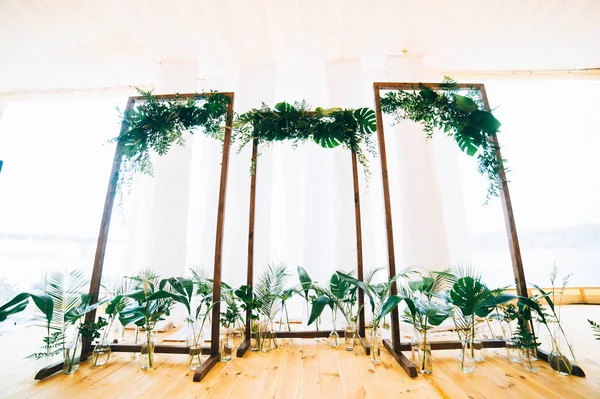 Plantas como decoração de casamento — Fotografia de Stock