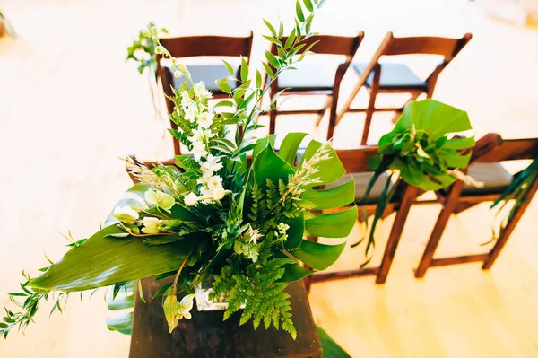Pflanzen als Hochzeitsdekoration — Stockfoto