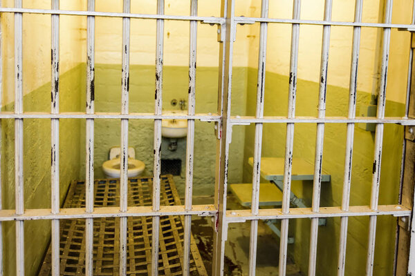 ALCATRAZ - SAN FRANCISCO - 05 JUNE 2017- Cell of Alcatraz Prison