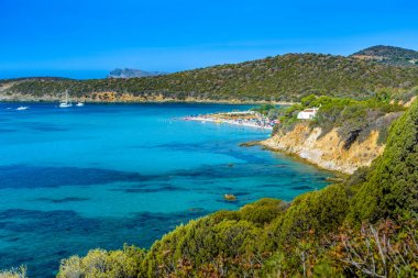 Tuarredda beach Güney Sardinya