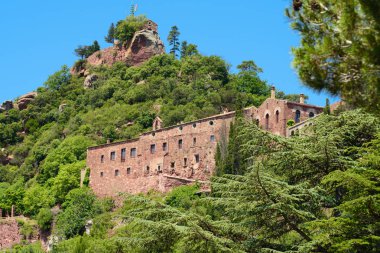 Manastır Escornalbou İspanya, Tarragona b dağ