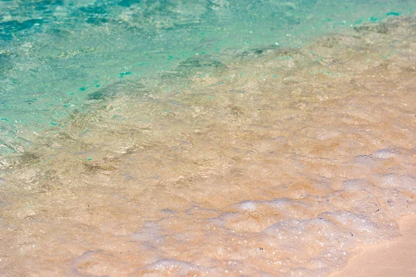 stock image Beach wave close-up of Cayo Largo, Cuba. Close-up.