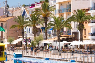 Sitges, Catalunya, İspanya - 20 Haziran 2017: Set of görünüm. 