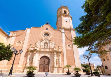 Parish Kilisesi Santa Maria Assumpta Les Borges del Camp, Tarragona, Catalunya, İspanya. Metin için yer kopyalayın. 