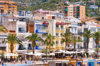 Sitges, Catalunya, İspanya - 20 Haziran 2017: Set of görünüm. 