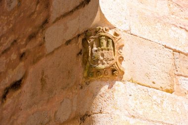 Bina, Sitges, Barcelona, Catalunya, İspanya duvar kısma. Yakın çekim.