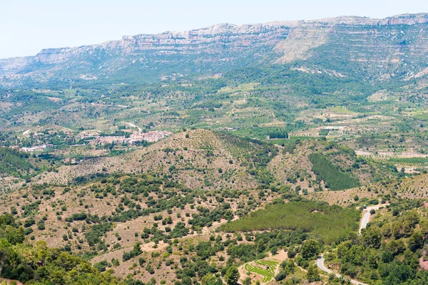 Rocky manzarası. El Montsant Sırtı, Siurana de Prades, Tarragona, Katalunya, İspanya.