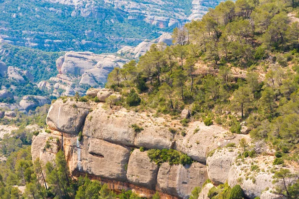 A sziklák, a tartományban a Catalunya, Spanyolország. Közeli kép:. — Stock Fotó