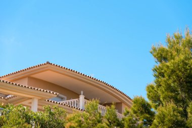 Yazlık deniz Miami Platja, Tarragona, Catalunya, İspanya. Metin için yer kopyalayın.