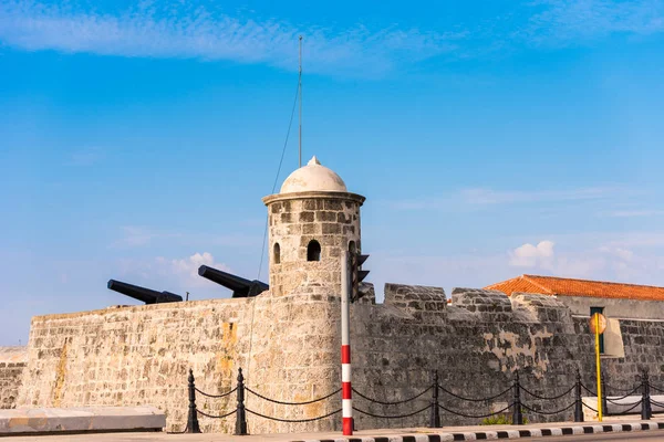 Castillo de San Salvador de la Punta, Гавана, Куба. Копирование текста . — стоковое фото