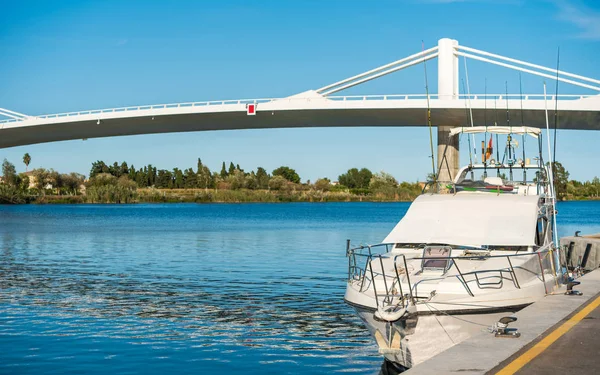 Sant Jaume d'Enveja new bridge 'Lo Passador' over Ebro river Ebr