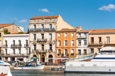 Sete, Fransa - 10 Eylül 2017: Royal canal görünümünü. Kopya