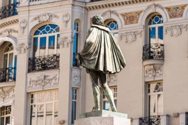 Madrid, İspanya - 26 Eylül 2017: Görünümünü anıt binanın arka plan üzerinde. 