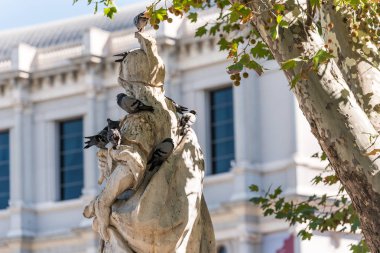 Şehir Park, Madrid, İspanya, heykel görünümünü. Yakın çekim