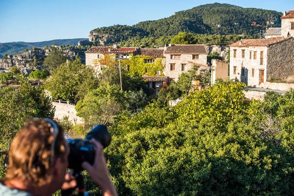 Άποψη από τα κτίρια στο χωριό τον/την Zom_b, Tarragona, Ισπανία. Χώρο αντίγραφο για το κείμενο. — Φωτογραφία Αρχείου