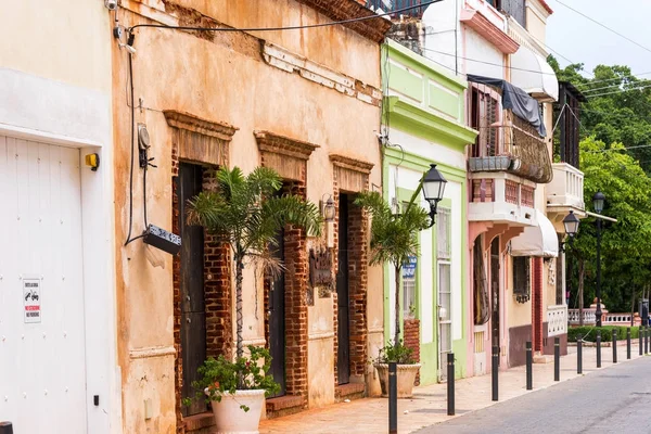 Santo Domingo, Dominicaanse Republiek - 8 augustus 2017: zicht op het historische gebouw. Ruimte voor tekst kopiëren. — Stockfoto