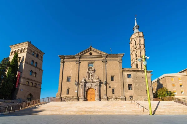 Kościół Iglesia San Juan Los Panetes Saragossa Hiszpania Kopiować Miejsca — Zdjęcie stockowe