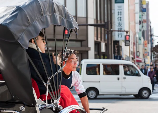 Tokio Japonsko Října 2017 Rikša Ulici Města Detail — Stock fotografie