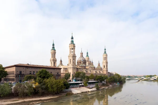 Katedrála Bazilika Panny Marie Pilíř Římsko Katolické Církve Zaragoza Španělsko — Stock fotografie