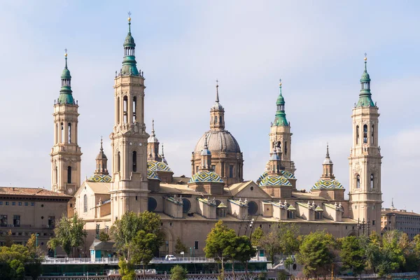 Catedral Basílica Nuestra Señora Del Pilar Iglesia Católica Romana Zaragoza —  Fotos de Stock