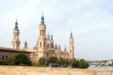 Ayağı Our Lady - Roma Katolik Kilisesi, Zaragoza, İspanya Katedrali-Bazilikası. Metin için yer kopyalayın