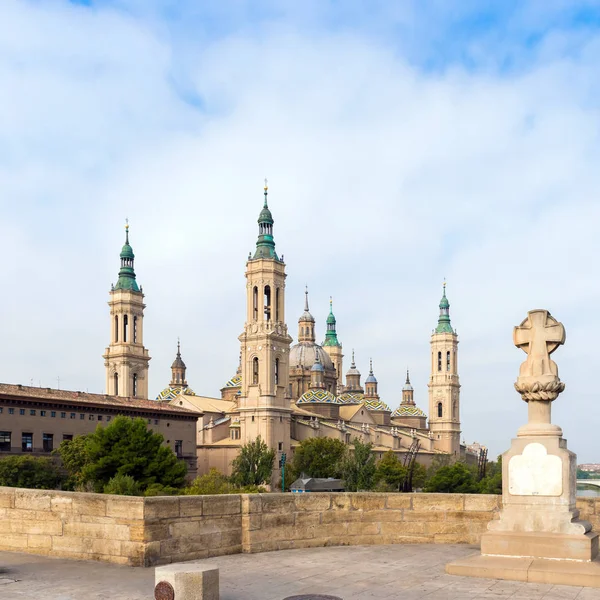 Katedrála Bazilika Panny Marie Pilíř Římsko Katolické Církve Zaragoza Španělsko — Stock fotografie