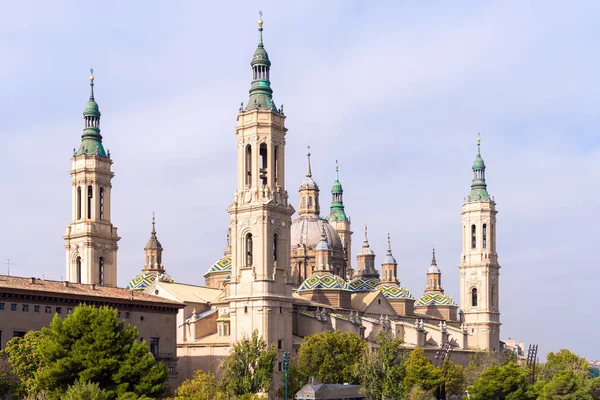 Ayağı Our Lady Roma Katolik Kilisesi Zaragoza Spanya Katedrali Bazilikası — Stok fotoğraf