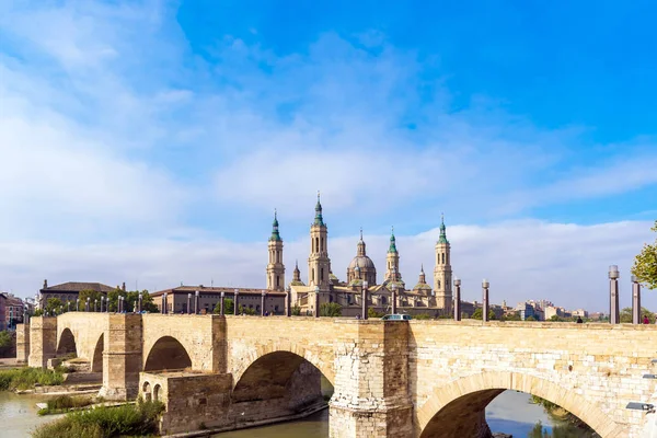 Catedral Basílica Nuestra Señora Del Pilar Iglesia Católica Romana Zaragoza —  Fotos de Stock