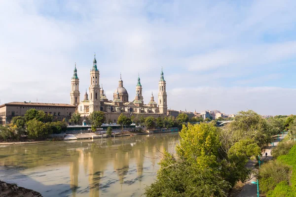 Katedrála Bazilika Panny Marie Pilíř Římsko Katolické Církve Zaragoza Španělsko — Stock fotografie