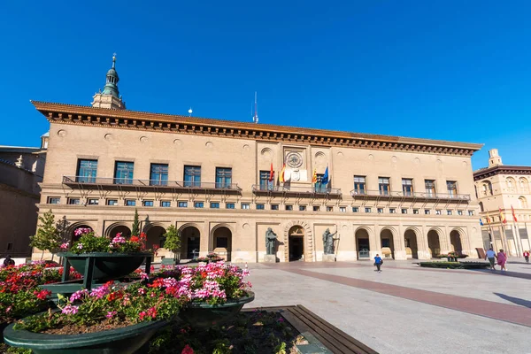 Zaragoza España Septiembre 2017 Vista Del Edificio Del Ayuntamiento Copiar — Foto de Stock