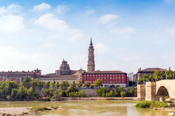 Cattedrale Del Salvatore Catedral Del Salvador Saragozza Spagna Copia Spazio — Foto Stock