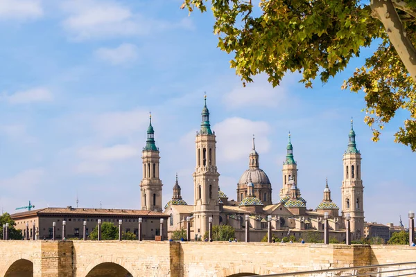 Katedrála Bazilika Panny Marie Pilíř Římsko Katolické Církve Zaragoza Španělsko — Stock fotografie