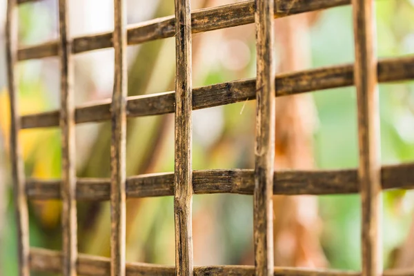 Malha de placas de madeira, Luang Prabang, Laos. Close-up . — Fotografia de Stock