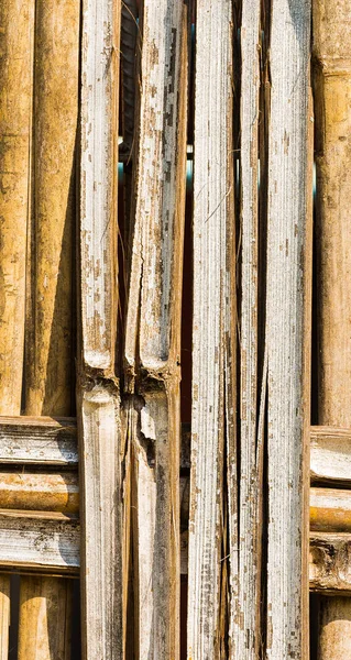 Textura de bambu, Bagan, Myanmar. Close-up . — Fotografia de Stock