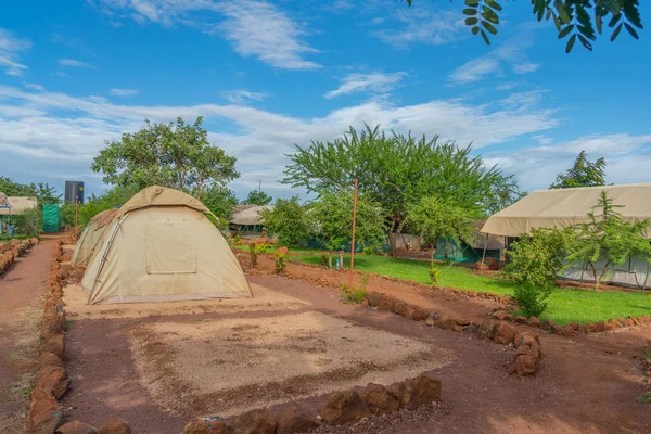 Campsite Park Tansania Safari — Stock Photo, Image