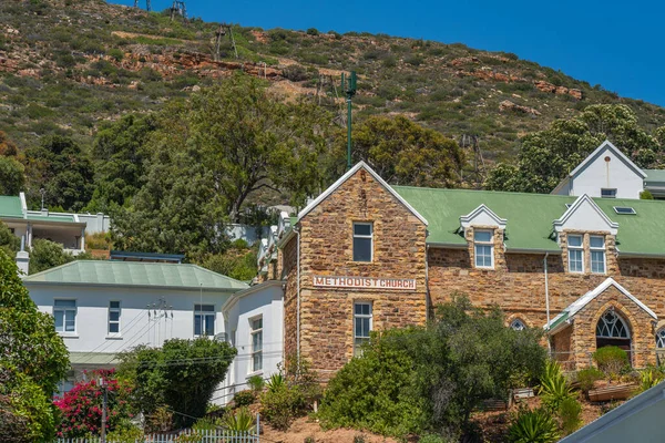 Ciudad Simonstown Cerca Capetown Con Iglesia Metodista Arquitectura Estilo Colonial — Foto de Stock