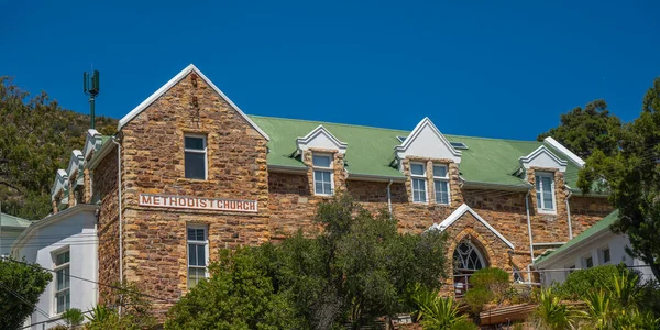 Ciudad Simonstown Cerca Capetown Con Iglesia Metodista Arquitectura Estilo Colonial — Foto de Stock