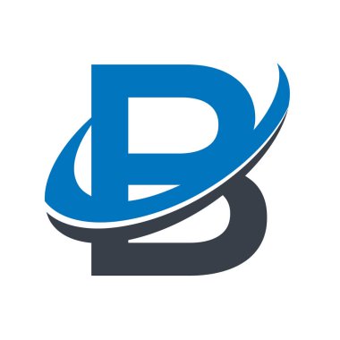 Alfabe simge B swoosh